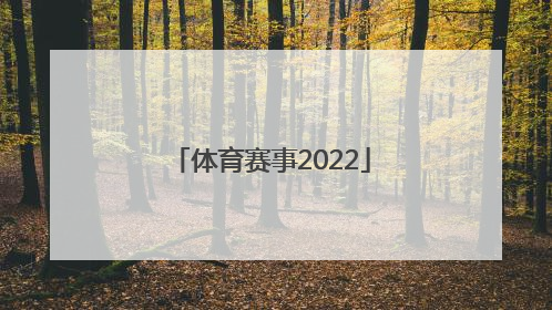 「体育赛事2022」北京体育赛事2022