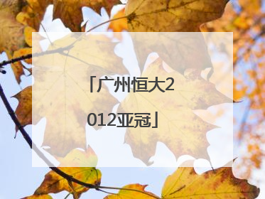 「广州恒大2012亚冠」广州恒大亚冠决赛2015