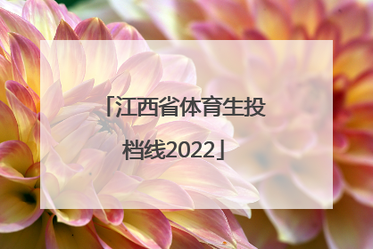 「江西省体育生投档线2022」江西省体育生投档线2019