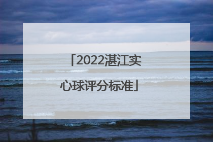 2022湛江实心球评分标准